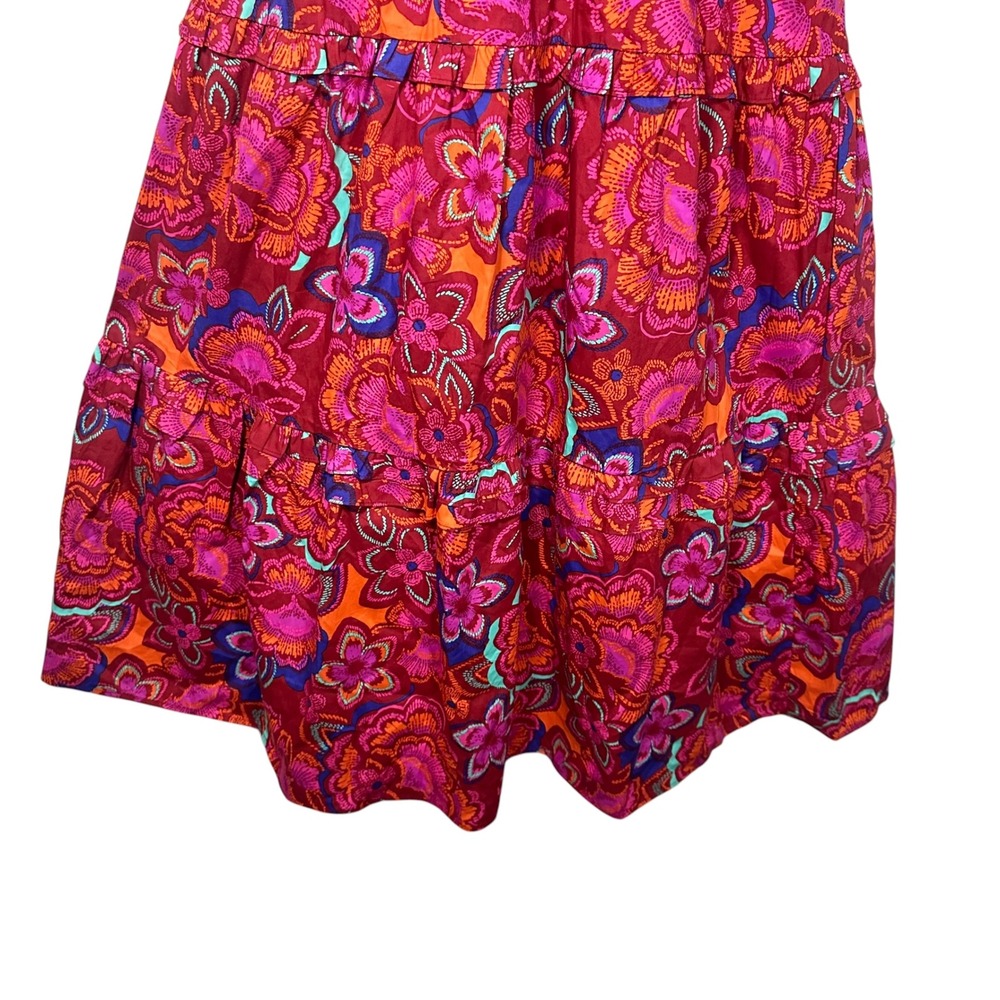 Baltic Born Palmer Tiered Floral Maxi Dress Size M Cotton Smocked Boho Pockets - Picture 9 of 12